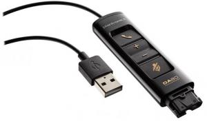 DA80-USB Plantronics - USB adaptér pro připojení náhlavních soupravy k počítači, ovl. hlasitosti (201852-02)