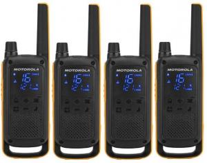 TLKR T82 EXTREME QUAD Motorola - sada 4 vyslaek PMR446, dosah a 10 km, IPx4, + 4x headset