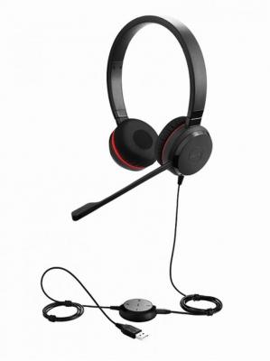 EVOLVE-30-II-STEREO Jabra - nhlavn souprava pro PC a mobil, USB+3,5 mm jack, spona pes hlavu, na ob ui
