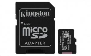 SDCS2/128GB Kingston - pamov karta 128GB Micro SDXC Canvas Select Plus 100R A1 C10 Card + SD adaptr
