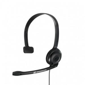 PC 2 CHAT Sennheiser - nhlavn souprava pro pota, na jedno ucho, spona pes hlavu, 2 x 3.5mm jack