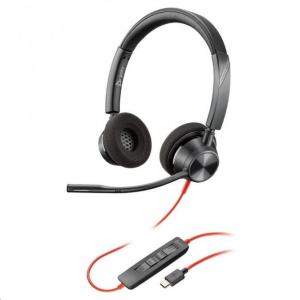 BLACKWIRE-C3320-M-USB-A Poly (Plantronics) - nhlavn souprava pro PC na ob ui, spona pes hlavu, tl. pijmu, USB