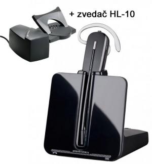 CS-540/A+HL10 Plantronics - bezdrtov nhlavn souprava + mechanick zveda HL10 (84693-12)